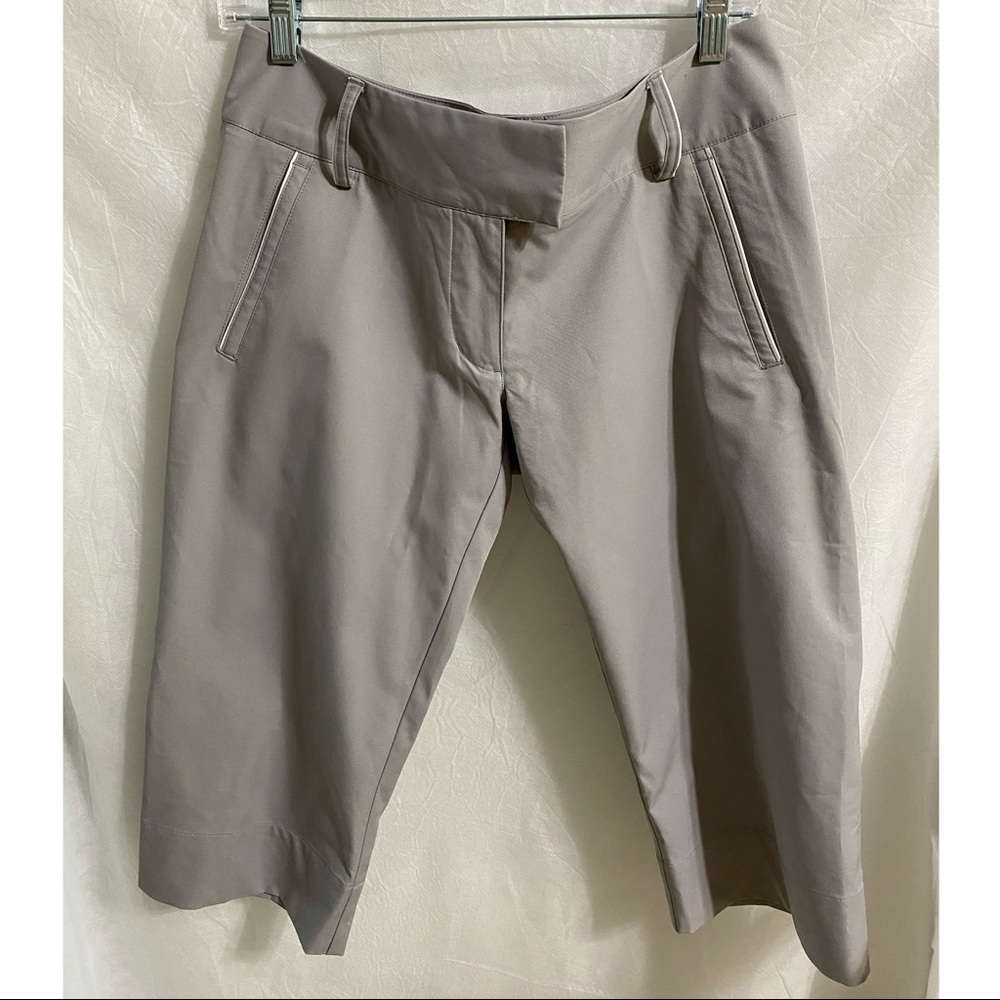 ADIDAS Golf 3/4 Pants Gray Carpi Pockets Size 4